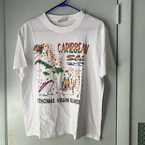 Cocowalk T Shirt St Thomas Virgin Islands Caribbean Sea Large Cotton
